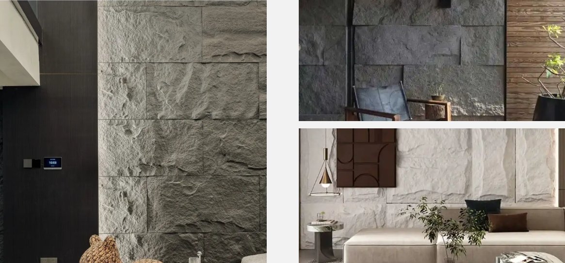 Mushroom Stone PU Stone Wall Panel