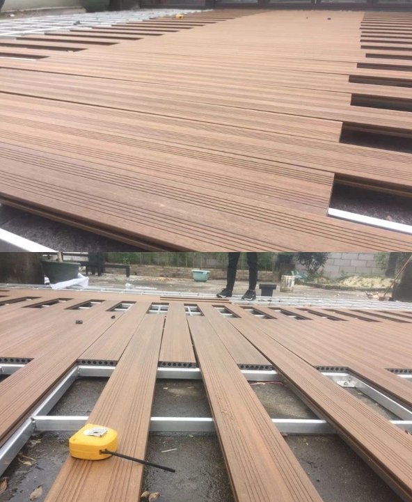 Plastic Wood Effect Decking