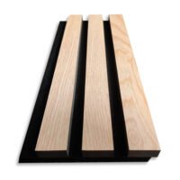 Acoustic slats wall panel